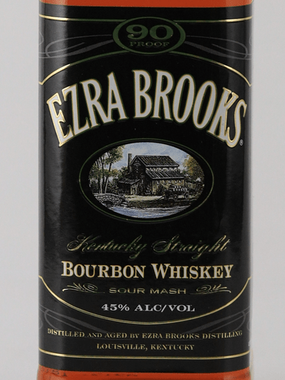 Ezra Brooks Black Old Label - Bottle Of Japan