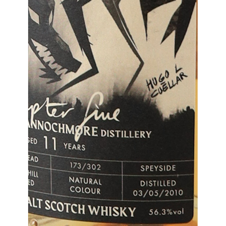 Fable Chapter 5 Mannochmore 11 Year Old 2010 56.3% 700ml - Distilled 2010 and 56.3% ABV label detail