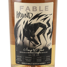 Load image into Gallery viewer, Fable Chapter 5 Mannochmore 11 Year Old 2010 56.3% 700ml - Hound artwork Chapter Five front label