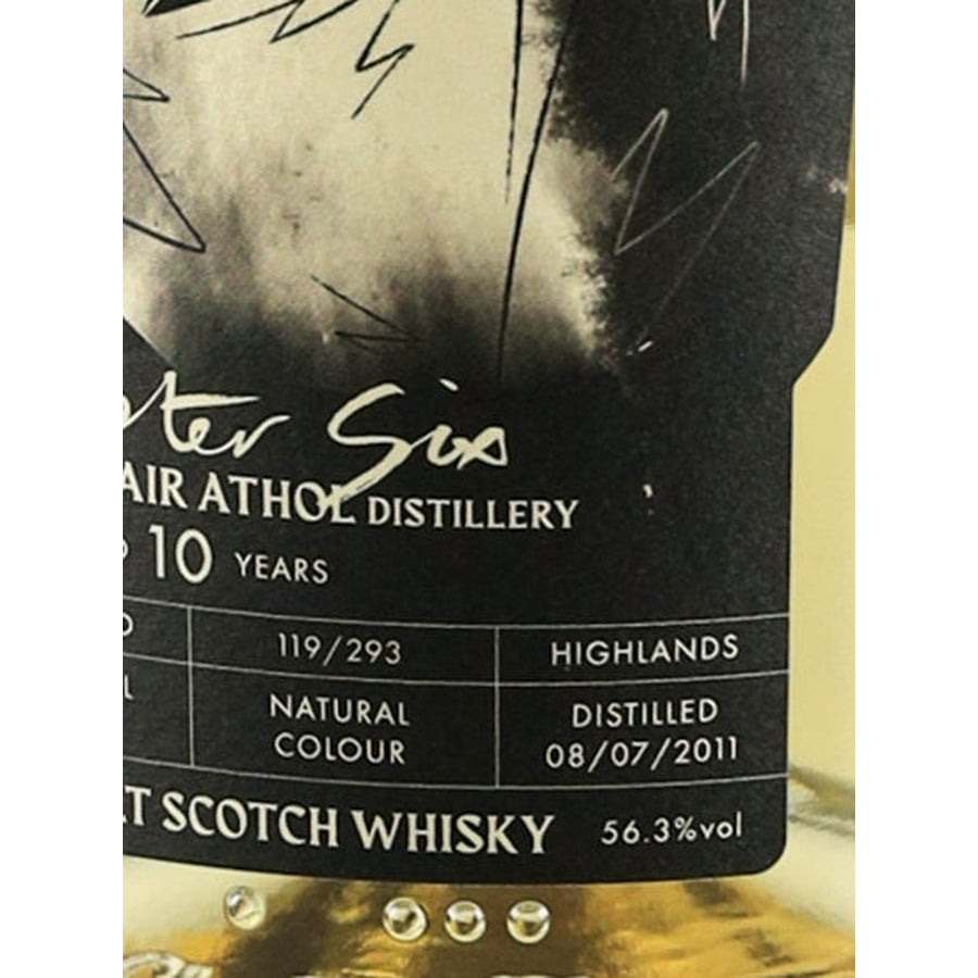Fable Chapter 6 Blair Athol 10 Year Old 2011 56.3% 700ml - Distilled 2011 and 56.3% ABV label detail