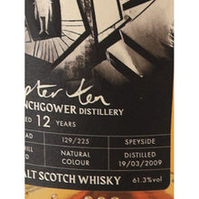 Load image into Gallery viewer, Fable Chapter Ten Inchgower 12 Year Old 2009 61.3% 700ml - 61 3 percent distillation detail