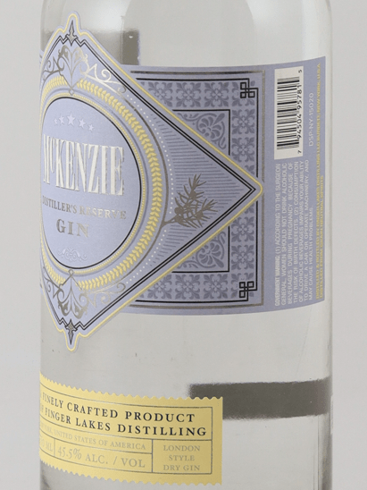 Finger Lakes McKenzie Distillers Reserve Gin - Bottle Of Japan