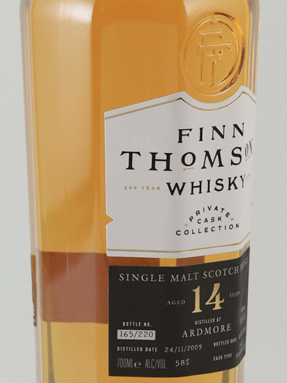 Finn Thomson Ardmore 14 Year Old 2009 - Bottle Of Japan