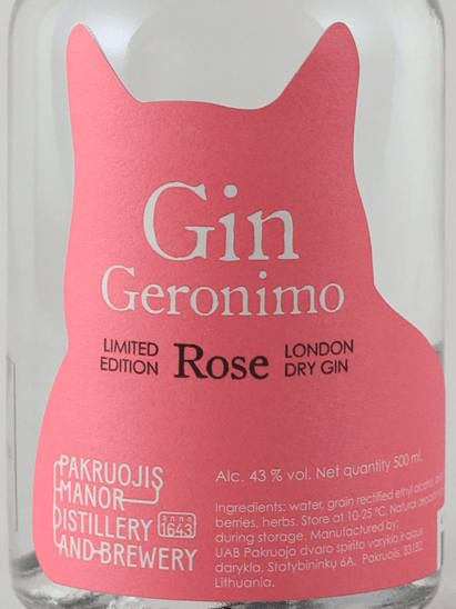 Gin Geronimo Rose - Bottle Of Japan