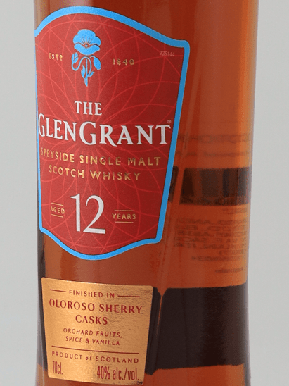 Glen Grant 12 Year Old Sherry Cask Finish - Bottle Of Japan