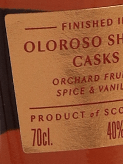Glen Grant 12 Year Old Sherry Cask Finish - Bottle Of Japan