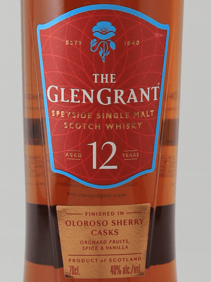 Glen Grant 12 Year Old Sherry Cask Finish - Bottle Of Japan