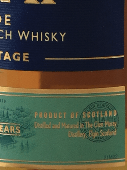 Glen Moray 12 Year Old 750ml Old Label - Bottle Of Japan