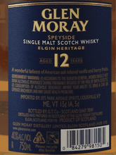 Load image into Gallery viewer, Glen Moray 12 Year Old 750ml Old Label - Bottle Of Japan