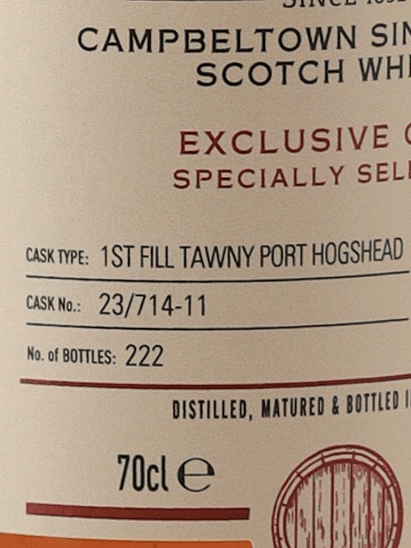 Glen Scotia 5 Year Old 2018 Three Tenors Choice - Bottle Of Japan