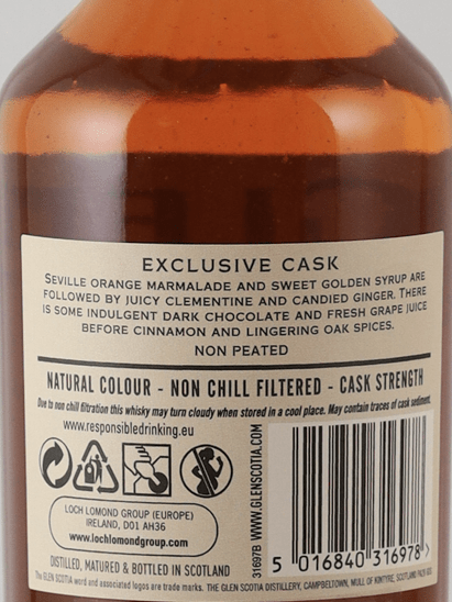 Glen Scotia 5 Year Old 2018 Three Tenors Choice - Bottle Of Japan