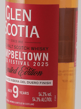 Load image into Gallery viewer, Glen Scotia 9 Year Old Festival Edition 2025 - Bottle Of Japan