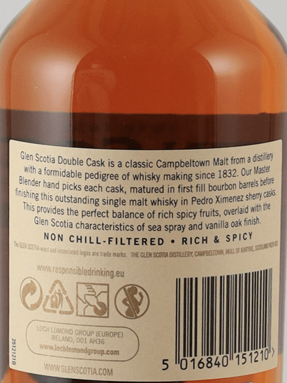 Glen Scotia Double Cask Old Label No Box - Bottle Of Japan