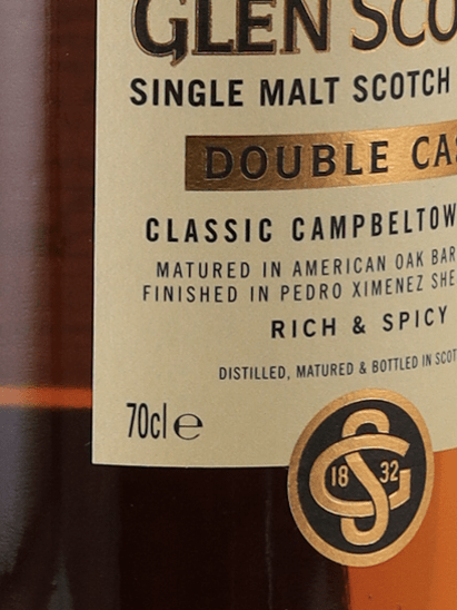 Glen Scotia Double Cask Old Label No Box - Bottle Of Japan