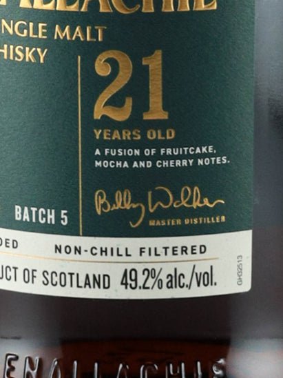Glenallachie 21 Year Old Cask Strength Batch 5 - Bottle Of Japan