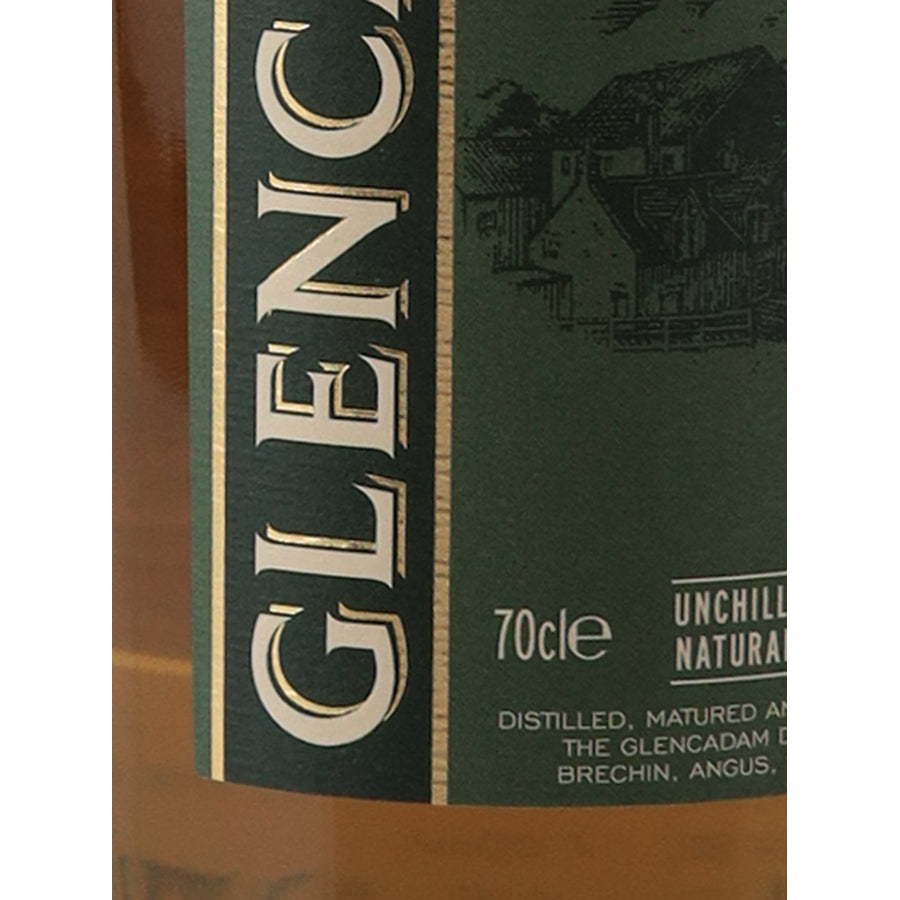 Glencadam 18 Year Old Highland Single Malt Scotch Whisky - volume label detail