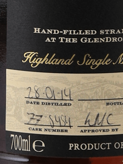 Glendronach 11 Year Old 2014 Hand Filled - Bottle Of Japan