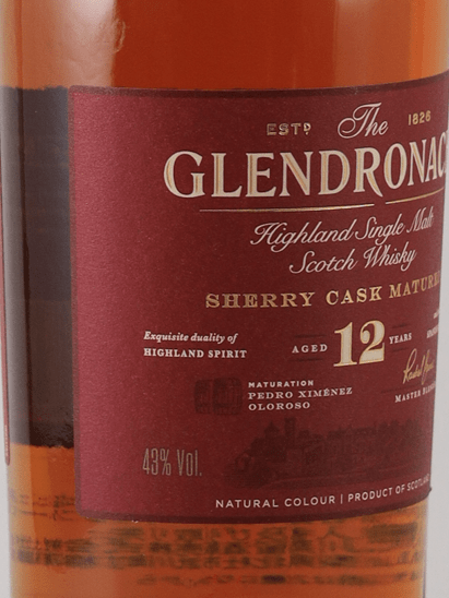 Glendronach 12 Year Old New Label - Bottle Of Japan