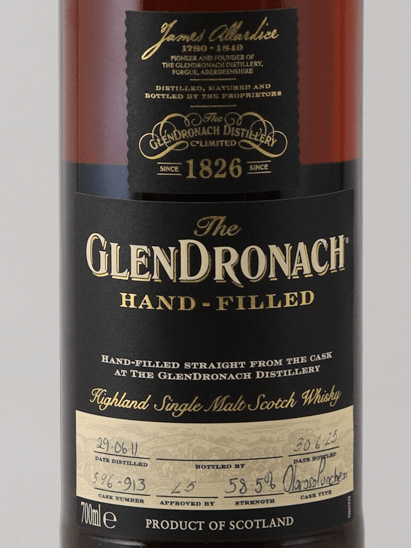 Glendronach 14 Year Old 2011 Handfilled - Bottle Of Japan