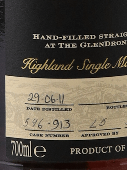 Glendronach 14 Year Old 2011 Handfilled - Bottle Of Japan