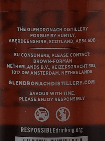 Glendronach 21 Year Old New Label - Bottle Of Japan