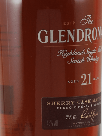 Glendronach 21 Year Old New Label - Bottle Of Japan
