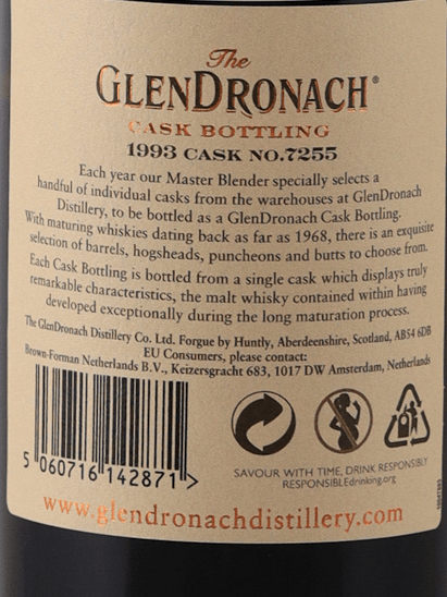 Glendronach 27 Year Old 1993 for TAKASHIMAYA - Bottle Of Japan