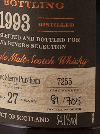 Glendronach 27 Year Old 1993 for TAKASHIMAYA - Bottle Of Japan