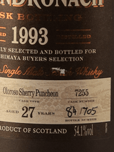 Load image into Gallery viewer, Glendronach 27 Year Old 1993 for TAKASHIMAYA - Bottle Of Japan
