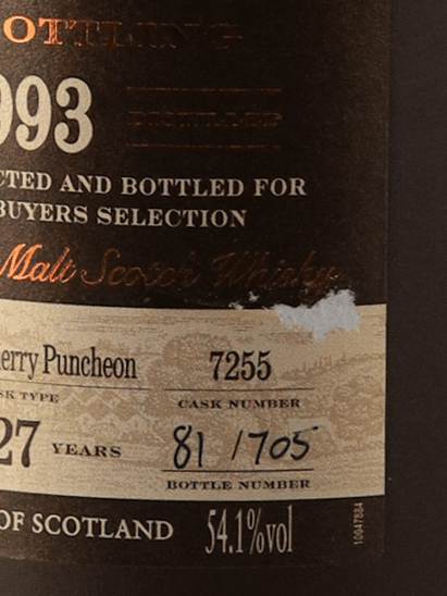 Glendronach 27 Year Old 1993 for TAKASHIMAYA - Bottle Of Japan