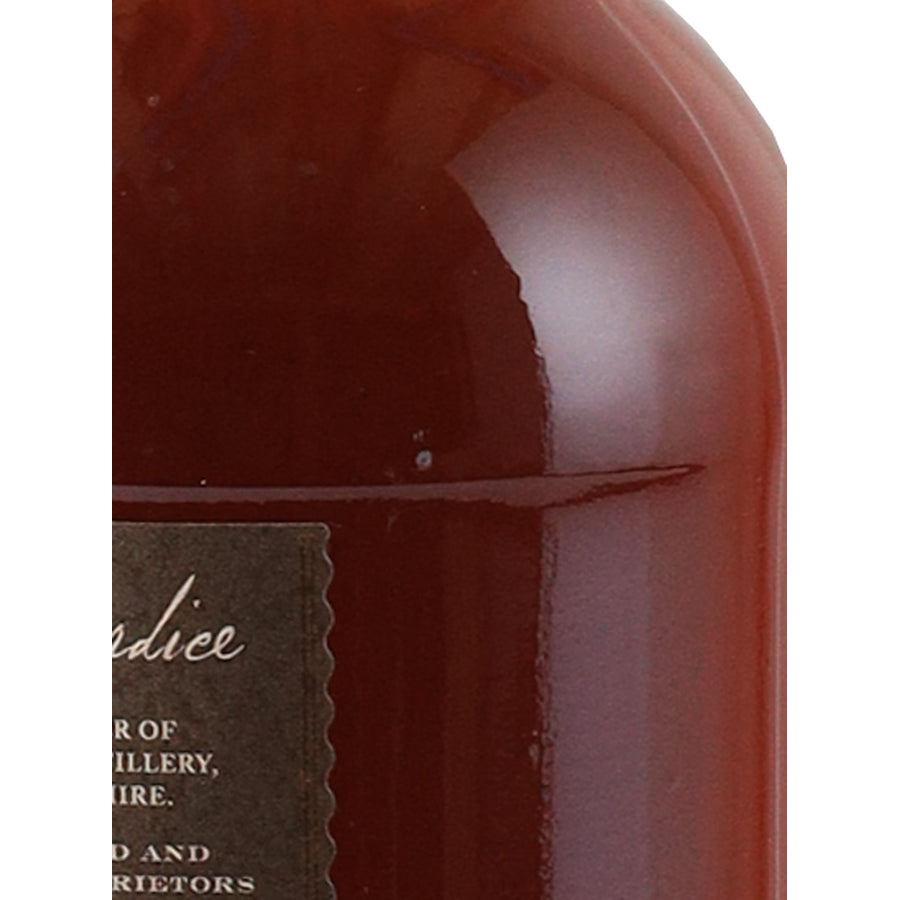 Glendronach 28 Year Old 1993 Cask 6865 52.8% 700ml - Right bottle shoulder and glass detail