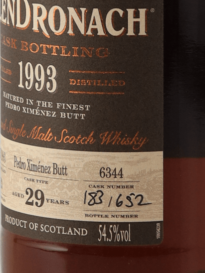 Glendronach 29 Year Old 1993 6344 - Bottle Of Japan