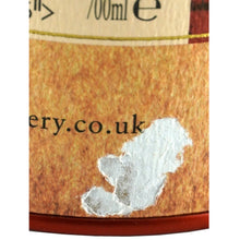 Load image into Gallery viewer, Glendronach Cask Strength Batch 3 54.9% whisky, presentation tube showing a damaged patch of outer paper