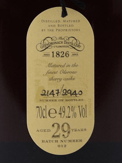Glendronach Grandeur 29 Year Old Batch 12 - Bottle Of Japan