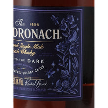 Load image into Gallery viewer, Glendronach Ode to the Dark 50.8%, 700ml - label right artwork