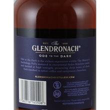 Load image into Gallery viewer, Glendronach Ode to the Dark 50.8%, 700ml - rear label