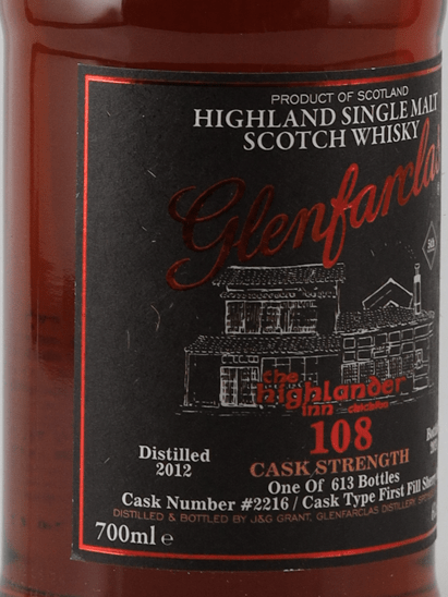 Glenfarclas 108 2012/2024 for Highlander in Chichibu - Bottle Of Japan