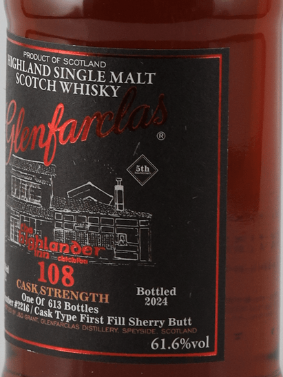 Glenfarclas 108 2012/2024 for Highlander in Chichibu - Bottle Of Japan