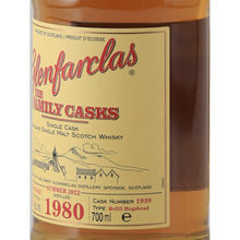 Load image into Gallery viewer, Glenfarclas Family Casks 1980/2022 46.7% Single Malt Scotch Whisky - front label right angle