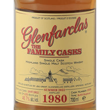 Load image into Gallery viewer, Glenfarclas Family Casks 1980/2022 46.7% Single Malt Scotch Whisky - front label