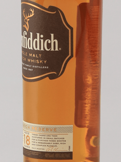 Glenfiddich 18 Year Old Old Label 200ml - Bottle Of Japan