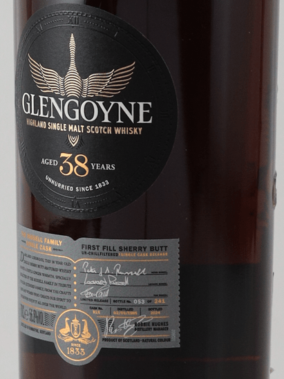 Glengoyne 38 Year Old Russell Family Cask - Bottle Of Japan