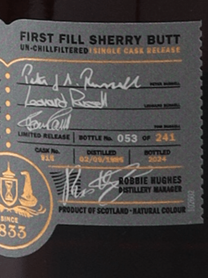 Glengoyne 38 Year Old Russell Family Cask - Bottle Of Japan