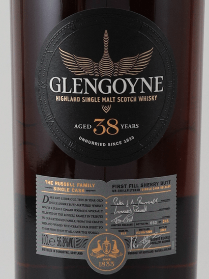Glengoyne 38 Year Old Russell Family Cask - Bottle Of Japan