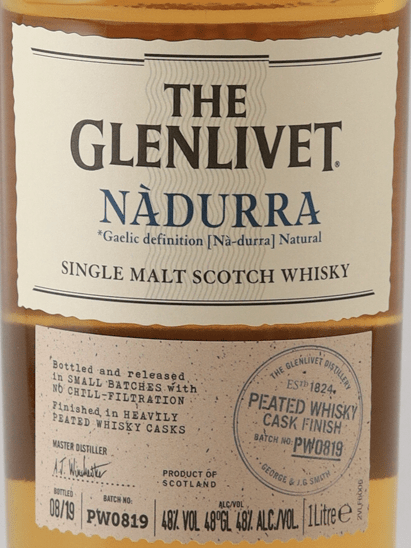 Glenlivet Nadurra Peated 2019 Release 1L - Bottle Of Japan