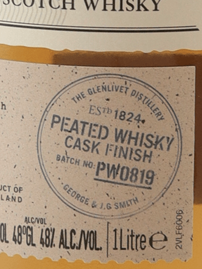 Glenlivet Nadurra Peated 2019 Release 1L - Bottle Of Japan
