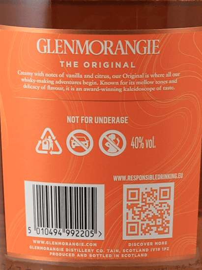 Glenmorangie Original 12 Year Old 1L - Bottle Of Japan