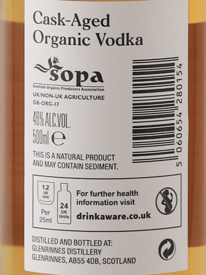 Glenrinnes Whisky Barrel Aged Vodka - Bottle Of Japan