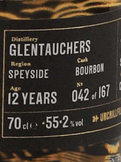 Golden Cask Glentauchers 12 Year Old 2011 - Bottle Of Japan