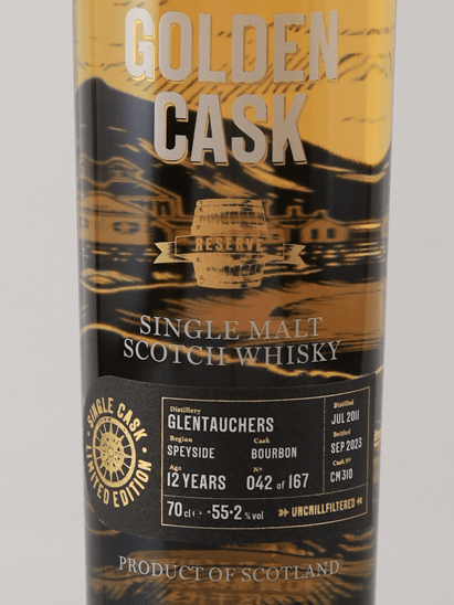 Golden Cask Glentauchers 12 Year Old 2011 - Bottle Of Japan